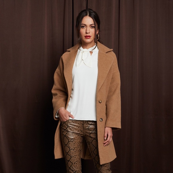 Lovely Pepa Collection Jackets & Blazers - Camel Wool Coat
